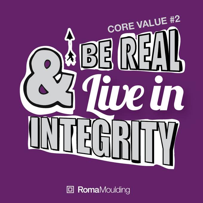 Be real and live in integrity